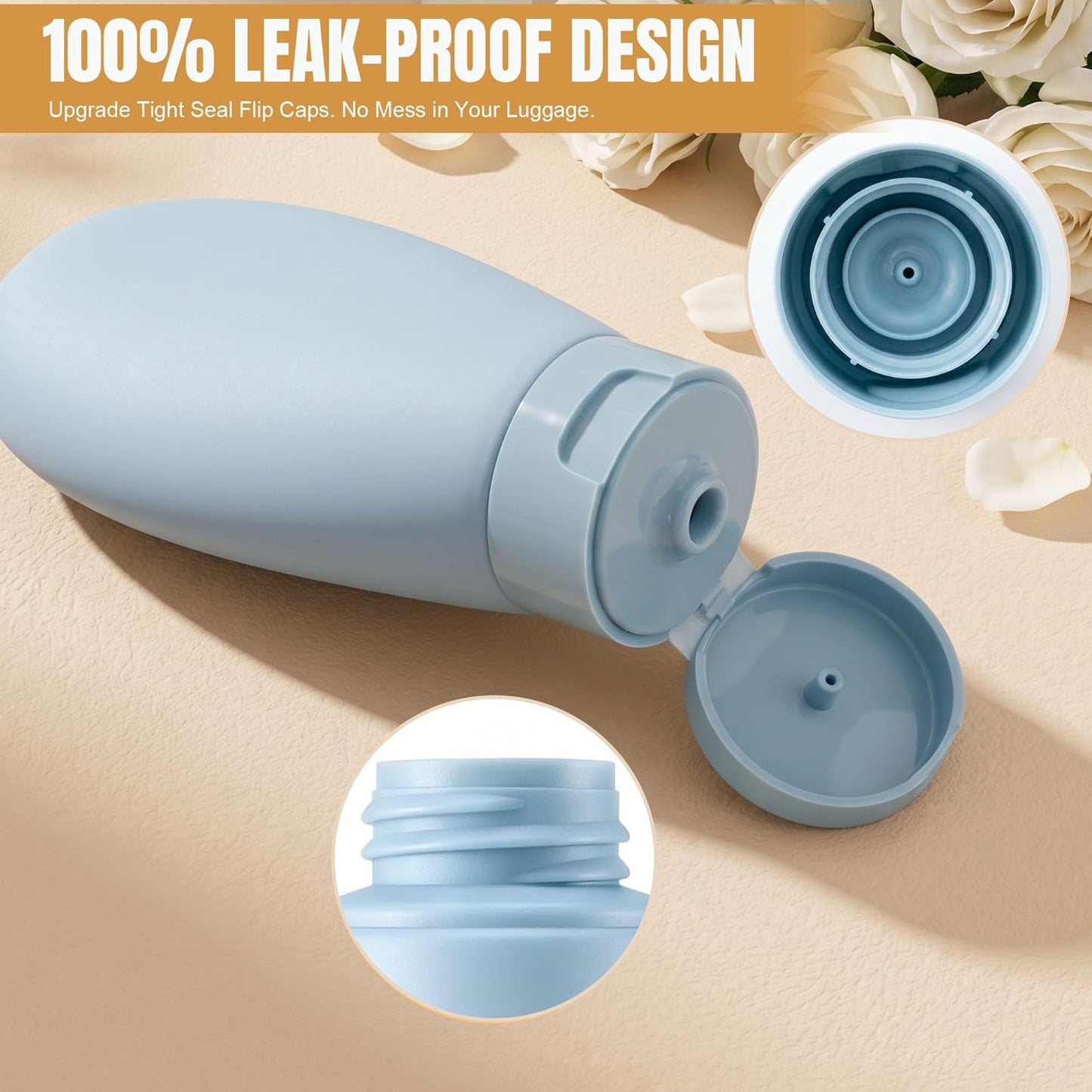 Travel Bottles Set - 20 Pack TSA Approved Leak Proof Containers | Refillable Toiletry Kit for Shampoo, Conditioner, Lotion (Multicolor)