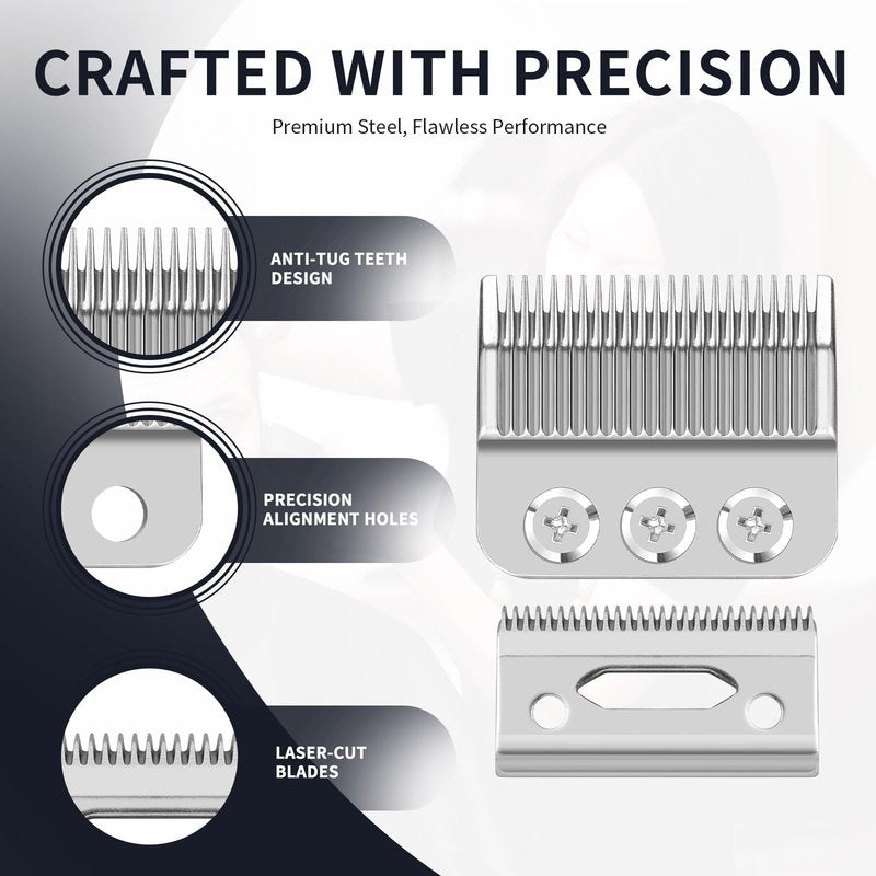 Professional 3 Hole Standard Clipper Replacement Blade Compatible with Wahl Designer, Senior, Cordless Designer, and Pilot clippers (1 Pack)