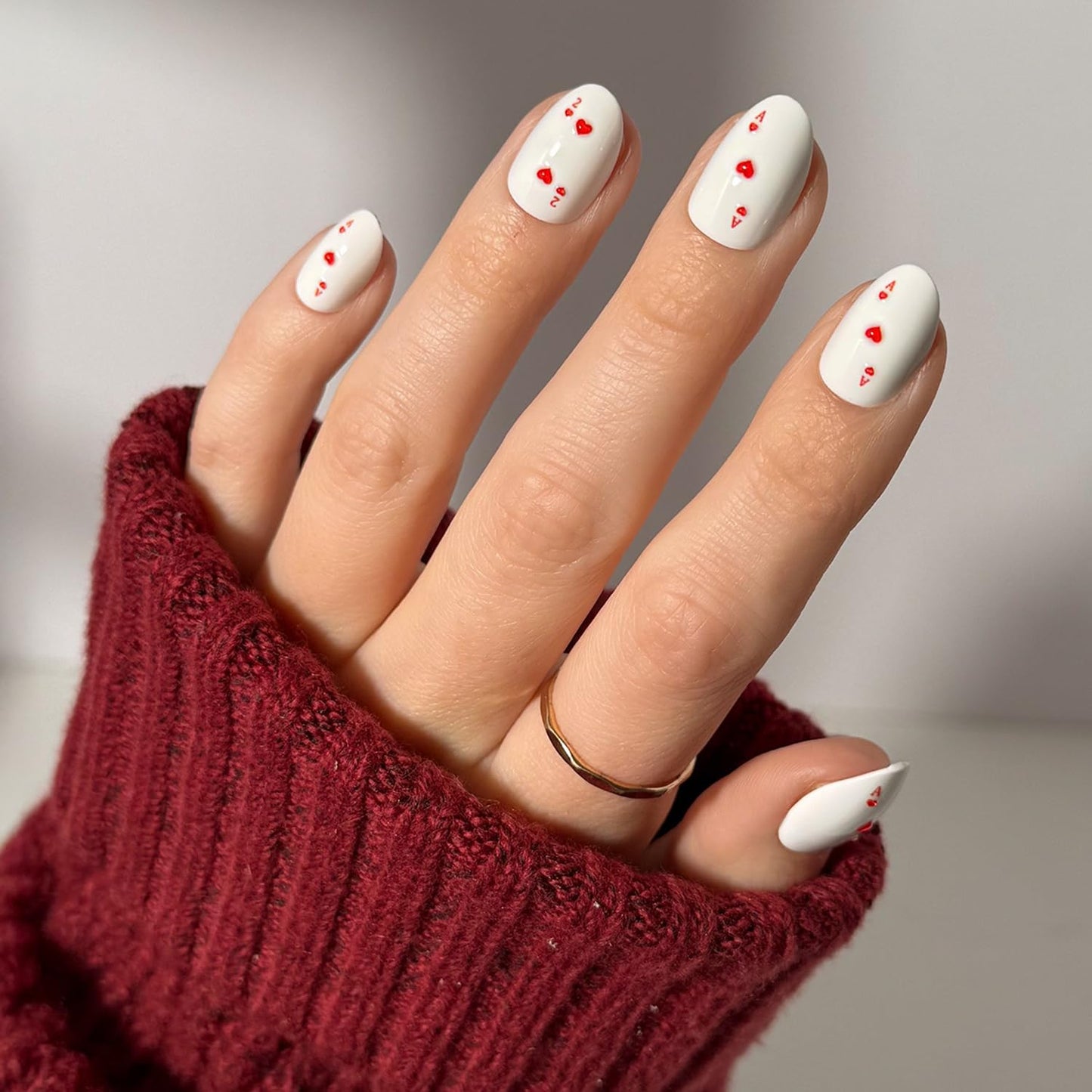 Glamnetic Press-On Nails - Pink Me Up Spring Almond Nails | Pastel Pink French Tips with 3D Pearls - 30 Nail Kit, 15 Sizes