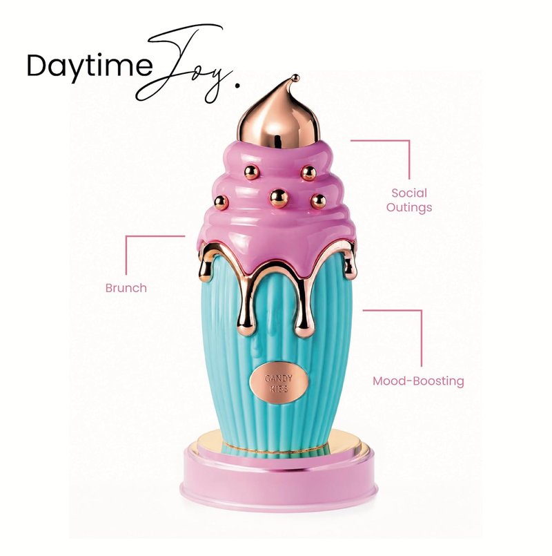 Candy Kiss Eau de Parfum | Long-Lasting Sweet Gourmand Fragrance for Women - 100ml, Fruity Berry Scent