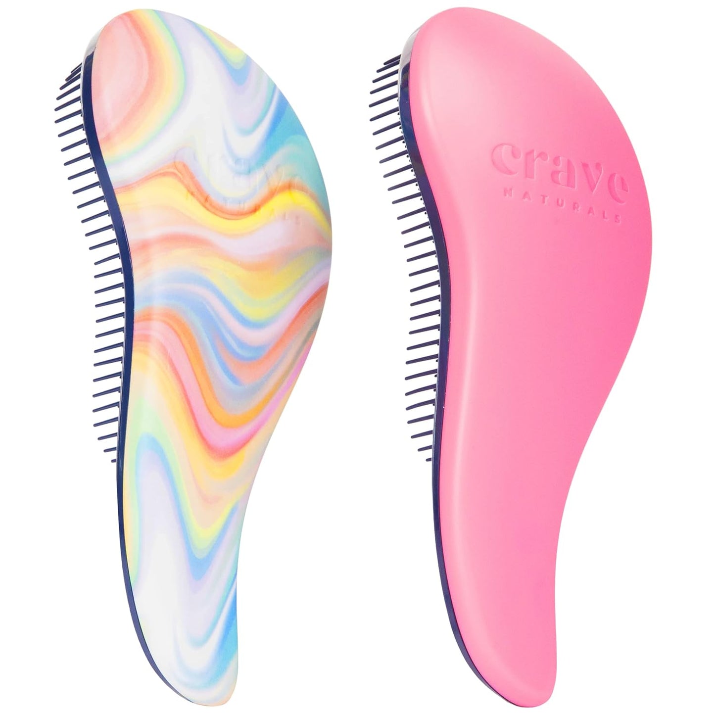 Glide Thru Detangling Hairbrush - Effortlessly Untangles Wet, Dry & Damaged Hair | Gentle Styling Tool for All Ages - 7.5 x 3 in, Turquoise