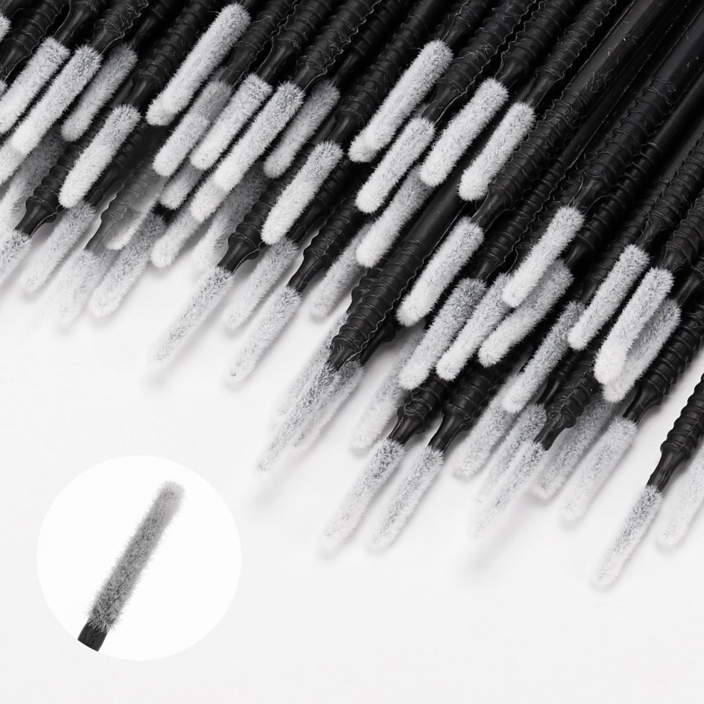 500 Pcs Spoolies Micro Brushes for Lash Mini Brush Disposable Applicators, Black lash brushes