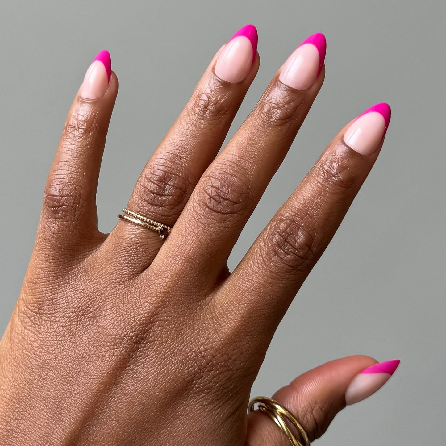 Glamnetic Press On Nails - Lush Coral | Short Oval Fake Nails with Glazed Finish | 30 Nail Kit in 15 Sizes