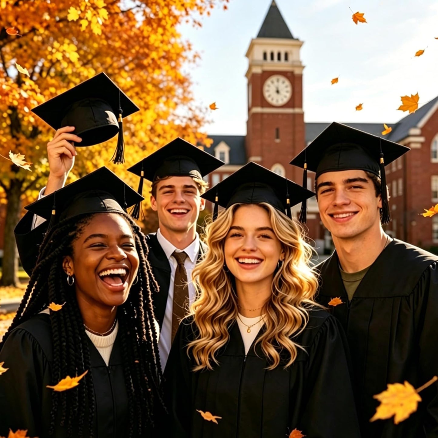 Graduation Cap Headband - Secure Anti-Fall Holder for Grad Caps | Black, 1 Pack
