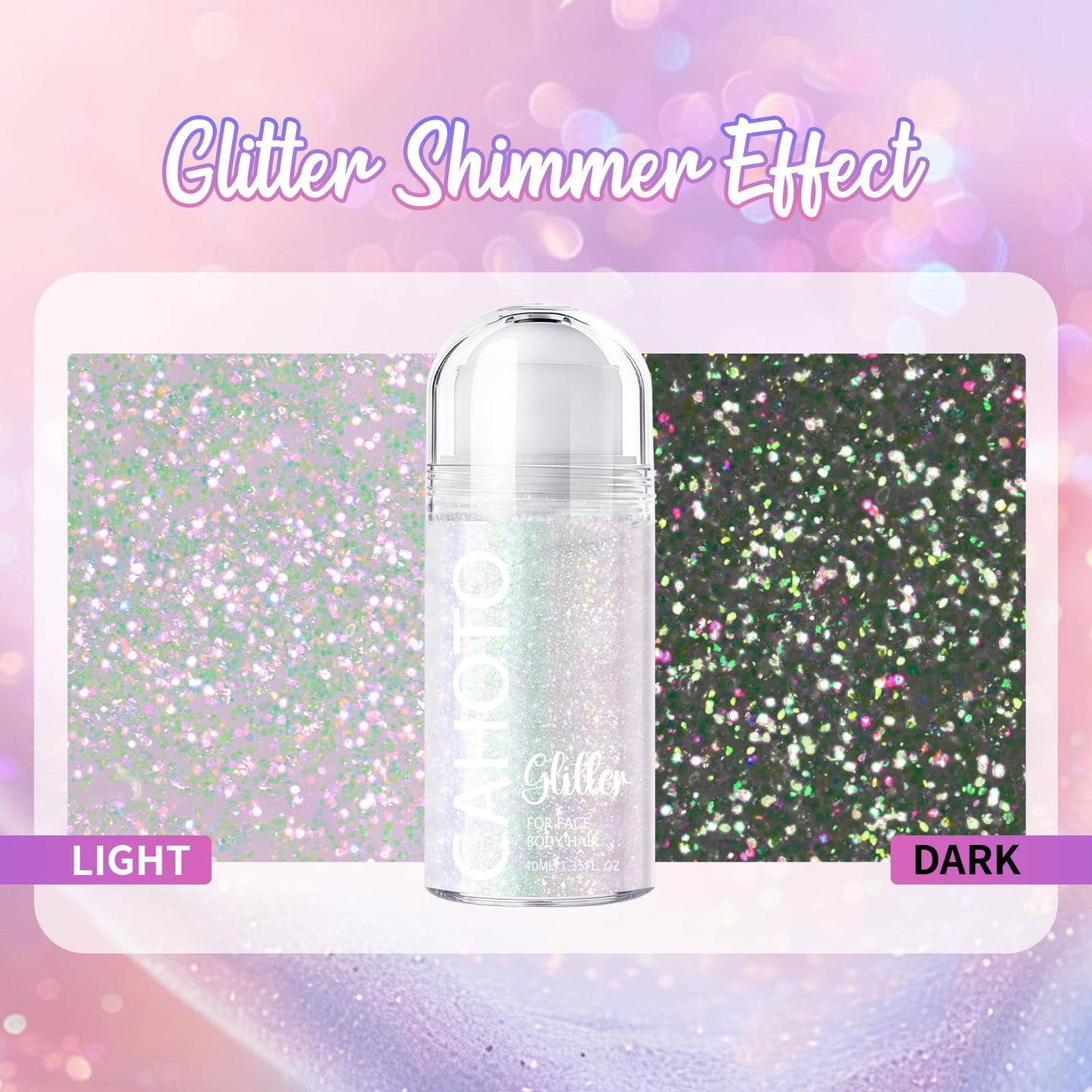 CAHOTO Aurora Roll-on Glitter for Face Body & Hair