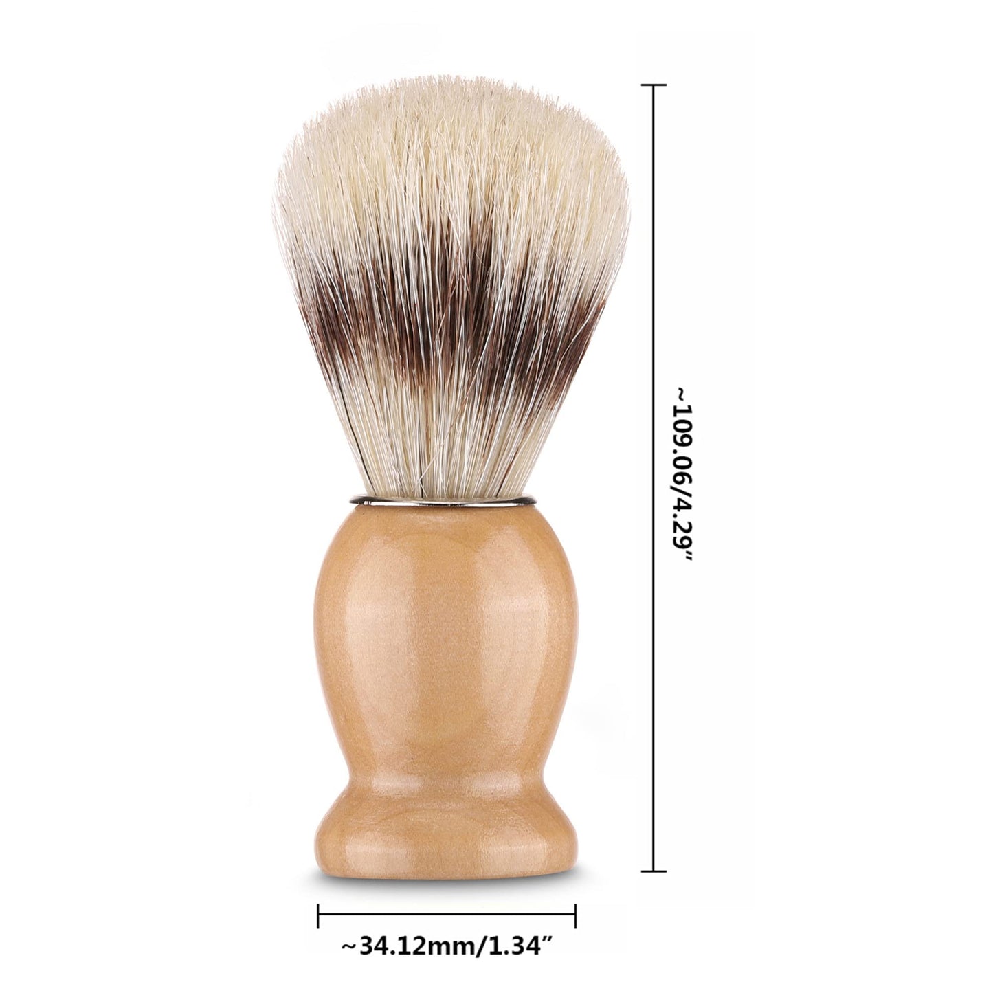 Aethland Shaving Brush Set for Men, 4 in1 Include 100g Shaving soap, Badger Shaving Brush and Stainless Steel Shaving Stand & Shaving Bowl for Husband Birthday Boyfriend Father's Day Gifts（Upgrade W)