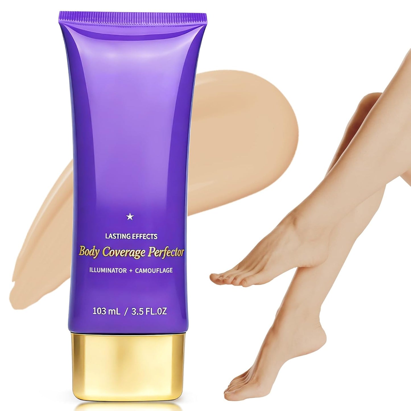 Tattoo Cover Up Makeup - Waterproof Body Concealer for Scars & Bruises | Long-Lasting 3.5oz in Bronze Radiance