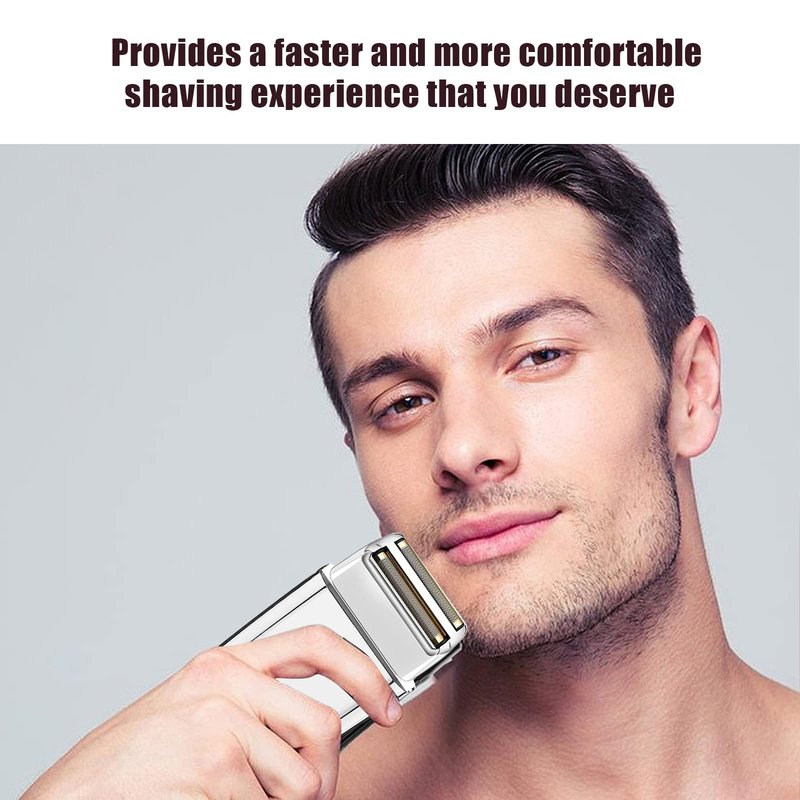 VALLNEI Replacement Foil and Cutters Compatible with BaBylissPRO Double Foil Shaver, Replacement Foil Compatible with BaBylissPRO FXFS2 Shaver,2 PACK (Golden)