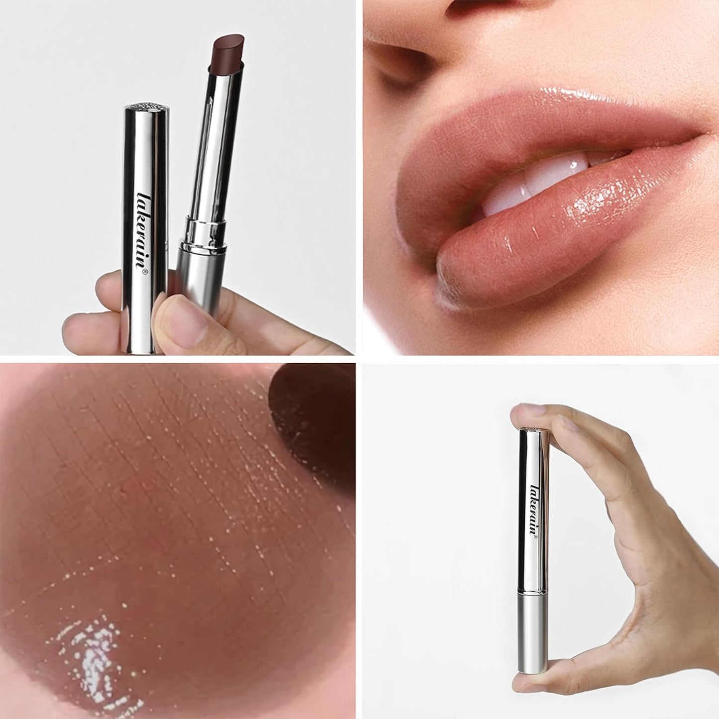 Honey Lipstick - Tinted Hydrating Lip Balm with Sheer Formula | Natural Glossy Finish (1 PC Black)