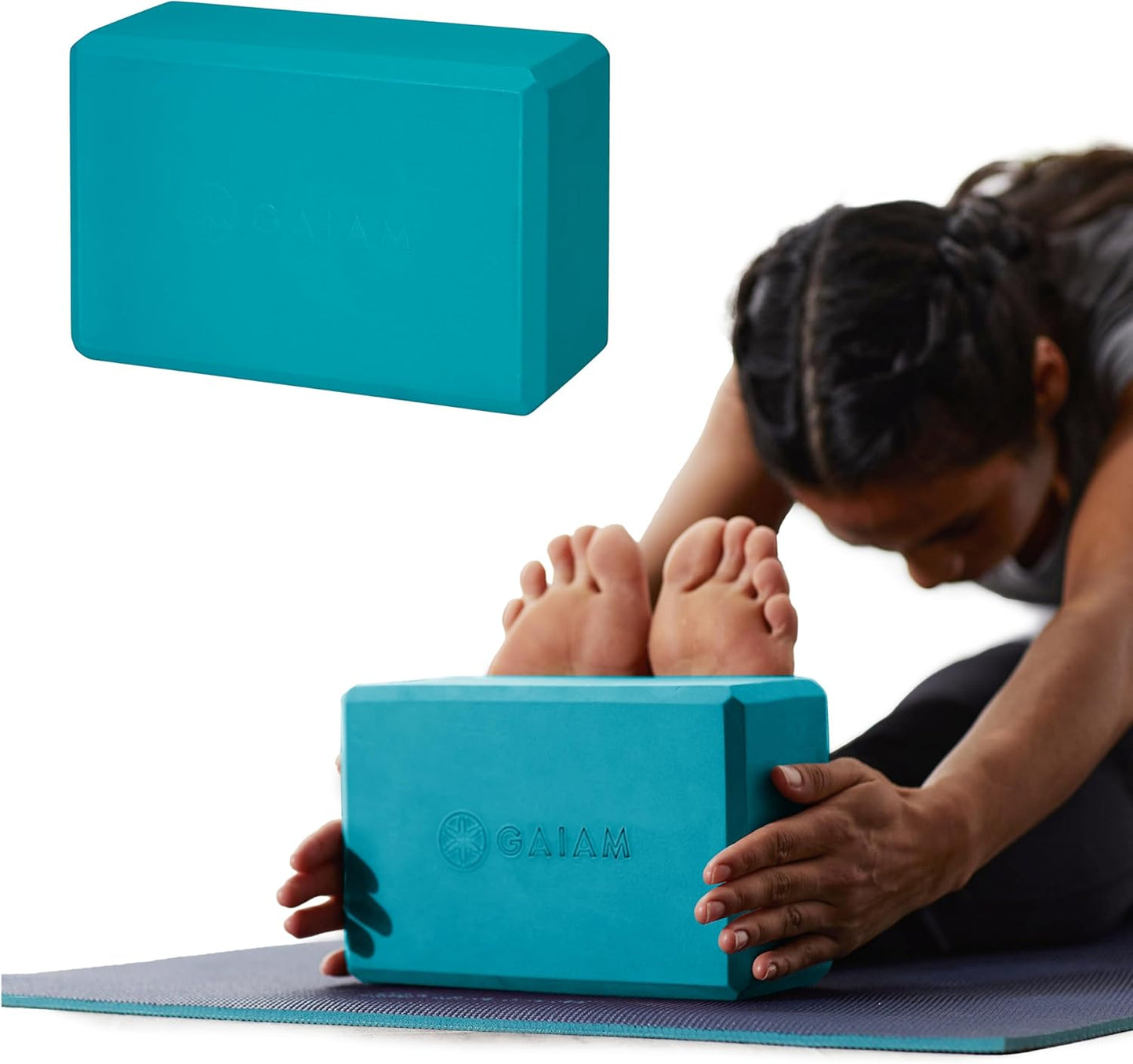 Yoga Block - Supportive Latex-Free EVA Foam with Non-Slip Surface | Ideal for Yoga, Pilates, Meditation