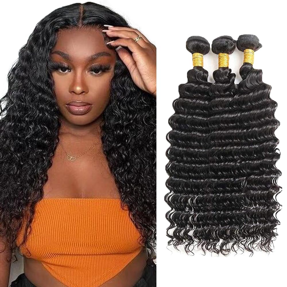 Auokmar 613 Blonde Human Hair Bundles Honey Blonde Body Wave 1 Bundle Double Weft Peruvian 8A Virgin Remy Hair Extensions 217g