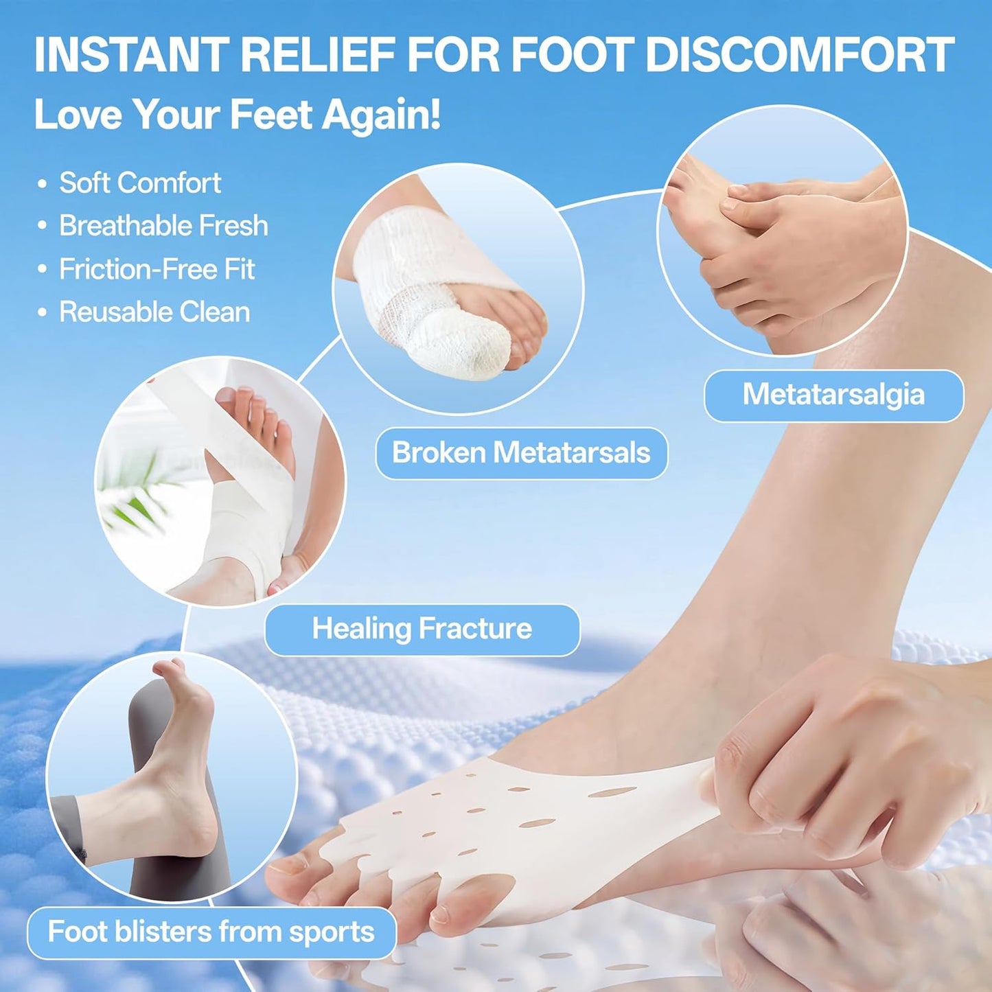 Toe Separators for Women & Men | Soft Silicone 6 Pairs for Bunion Relief & Toe Alignment