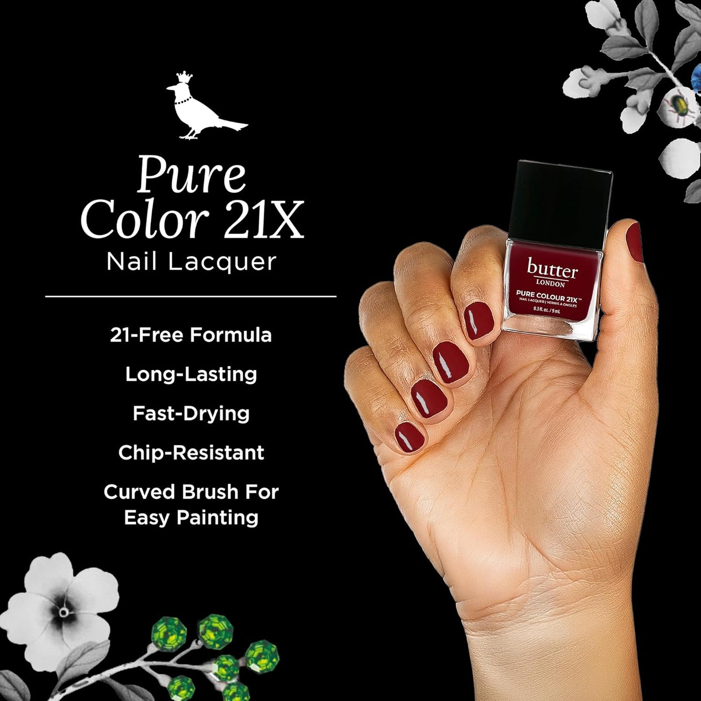 Butter LONDON Nail Lacquer - Fast-Drying, Long-Lasting Gel Finish | Vegan & Cruelty-Free, Afters Color