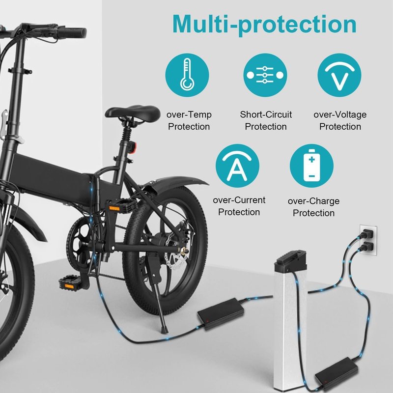 42V 2A Electric Scooter Charger for Hiboy S2 Pro/Lite, S2, KS4, KS4 Pro, NEX, NEX3, NEX5, Max, Max3, Max V2 Kidzone Bumper Car,DC Plug with 5.5 x 2.1 mm / 5.5 x 2.5 mm Tip Port for 36V Lithium Battery