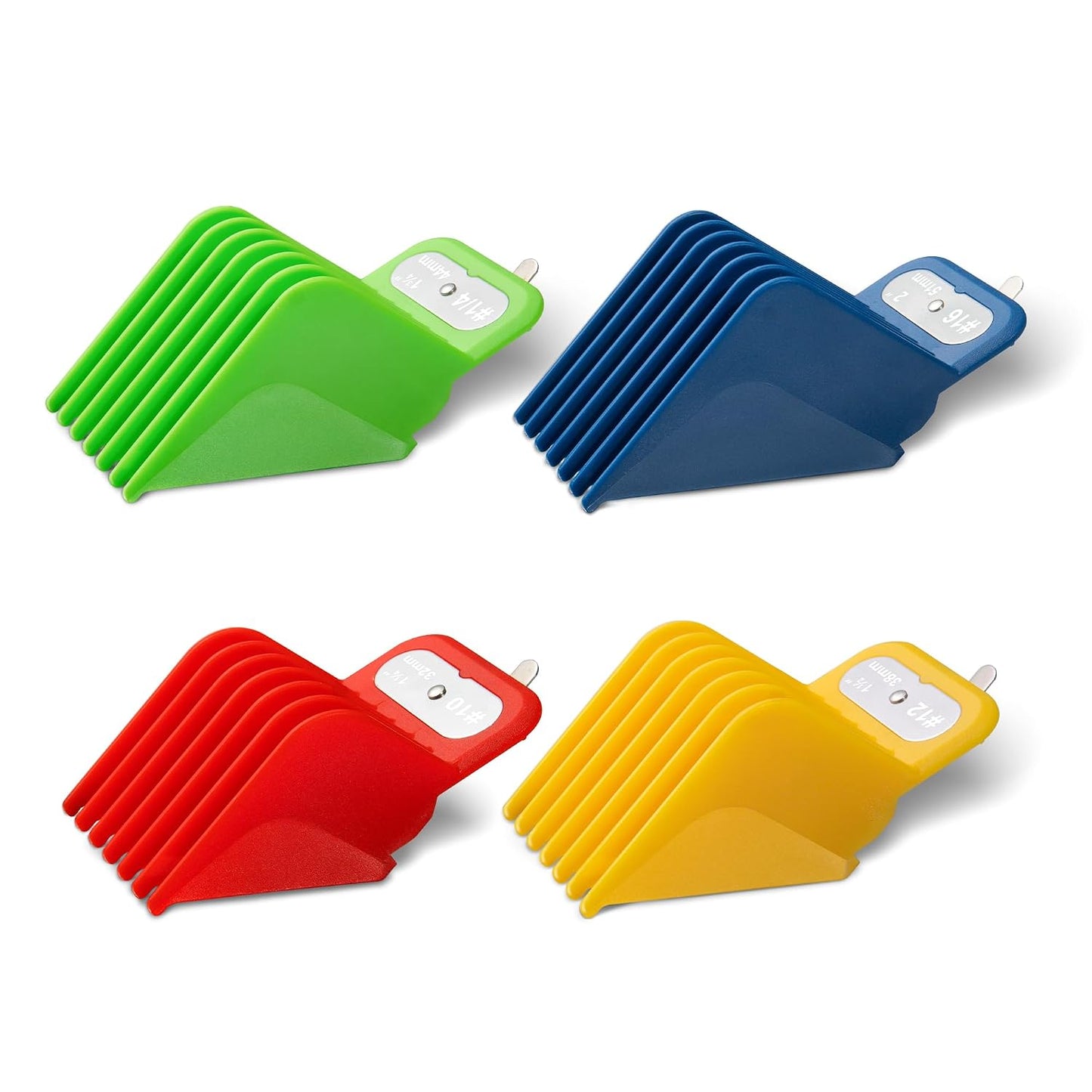 Extra Long Clipper Guards Set - Compatible with Andis & Oster | Sizes #10, 12, 14, 16 (1.25" to 2”)
