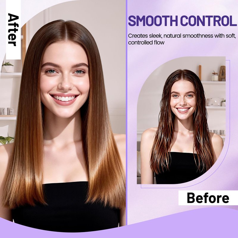 ZEPHBLOW Anti-Snag Loop Brush for Dyson Airwrap, Loop Detangling Smoothing Brush Compatible with Air wrap Attachments, Smooth Glide Anti-Tangle Comb for Thick, Curly Tangled Hair Frizz Control