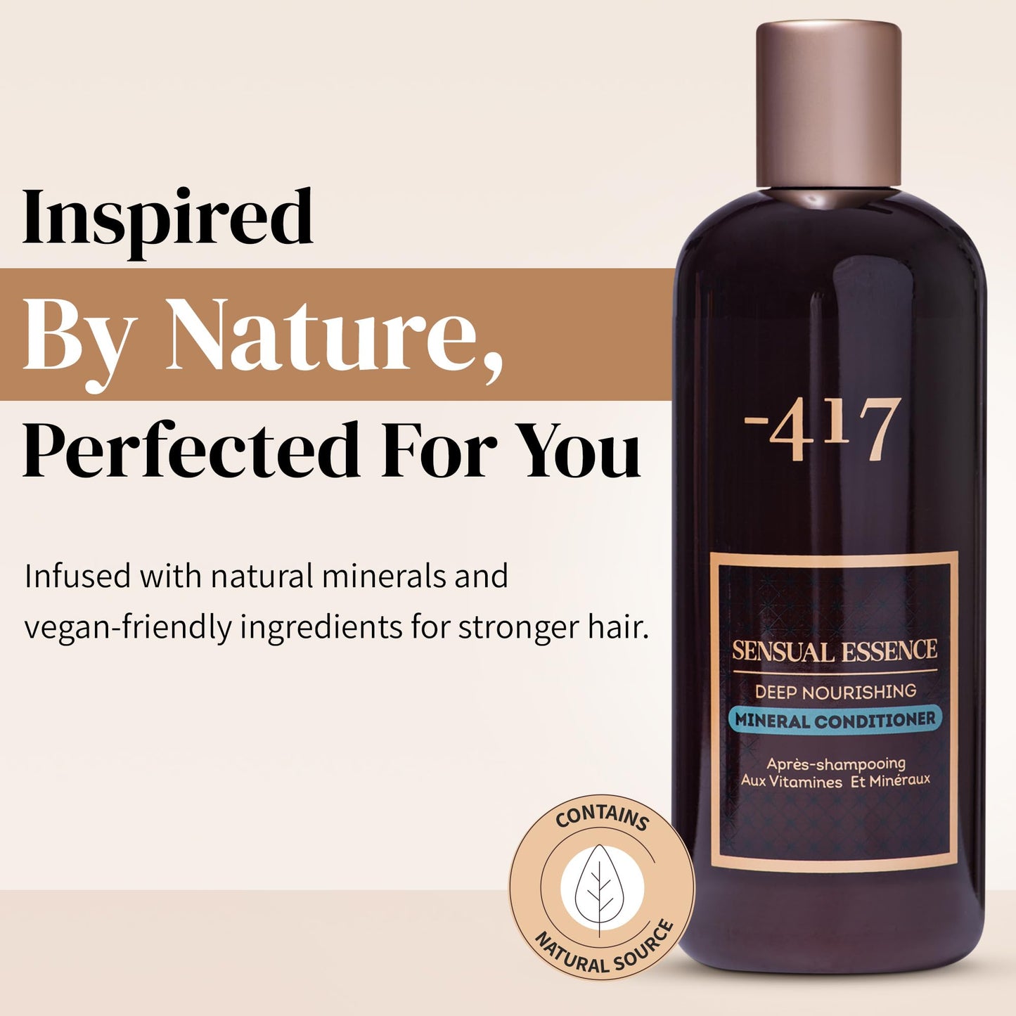 -417 Dead Sea Cosmetics Deep Nourishing Mineral Conditioner - Lightweight, Silky Smooth Hair Conditioner Enriched with Dead Sea Minerals11.83 Fl Oz