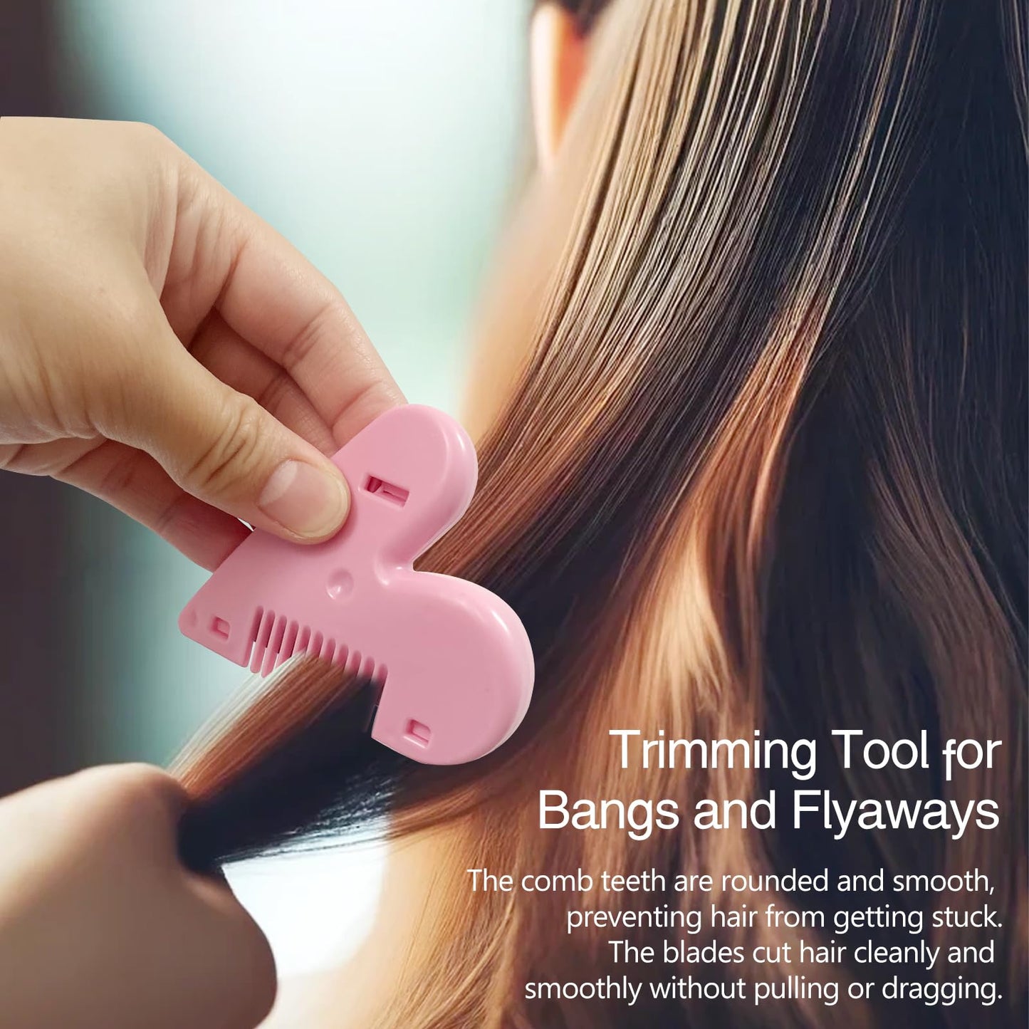 Portable Pubic Hair Trimmer for Women, Heart-Shaped Intimate Shaping Tool, Compact Hair Razor Comb Cutter for Kid, Women, Girls (Red)