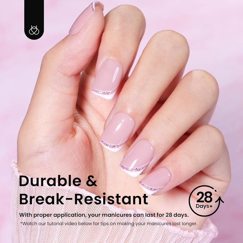 Short Square Nail Tips - 576PCS Half Matte Clear Acrylic Press-On Nails | 12 Sizes for DIY Nail Extensions