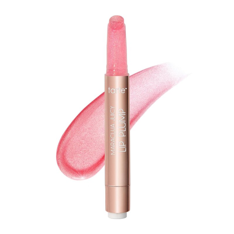 Tarte Maracuja Juicy Shimmer Lip Plump - Hydrating Gloss Balm with Hyaluronic Acid & Vitamin E | Vegan & Cruelty-Free