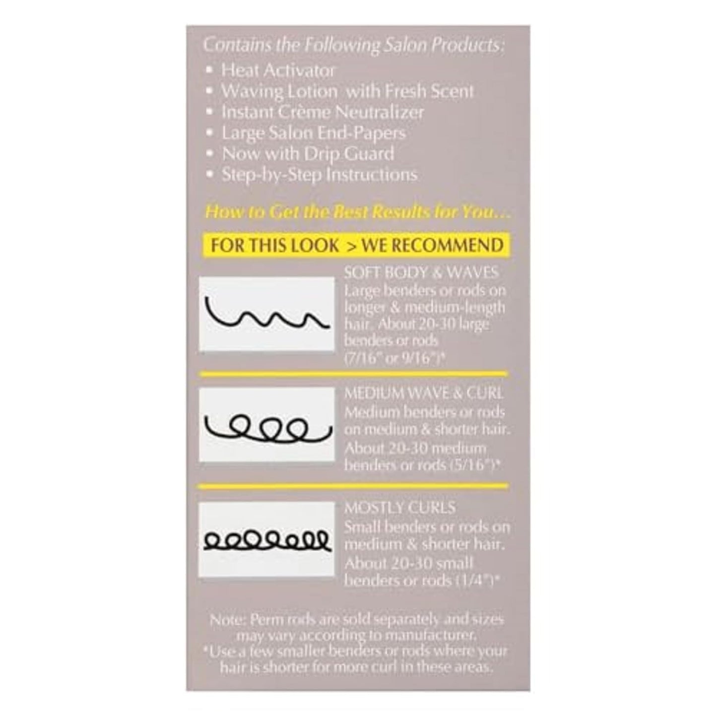 Professional Conditioning Home Perm Kit for Men & Women | Heat-Activated Formula for Color-Treated, Thin Hair - 1 Application
