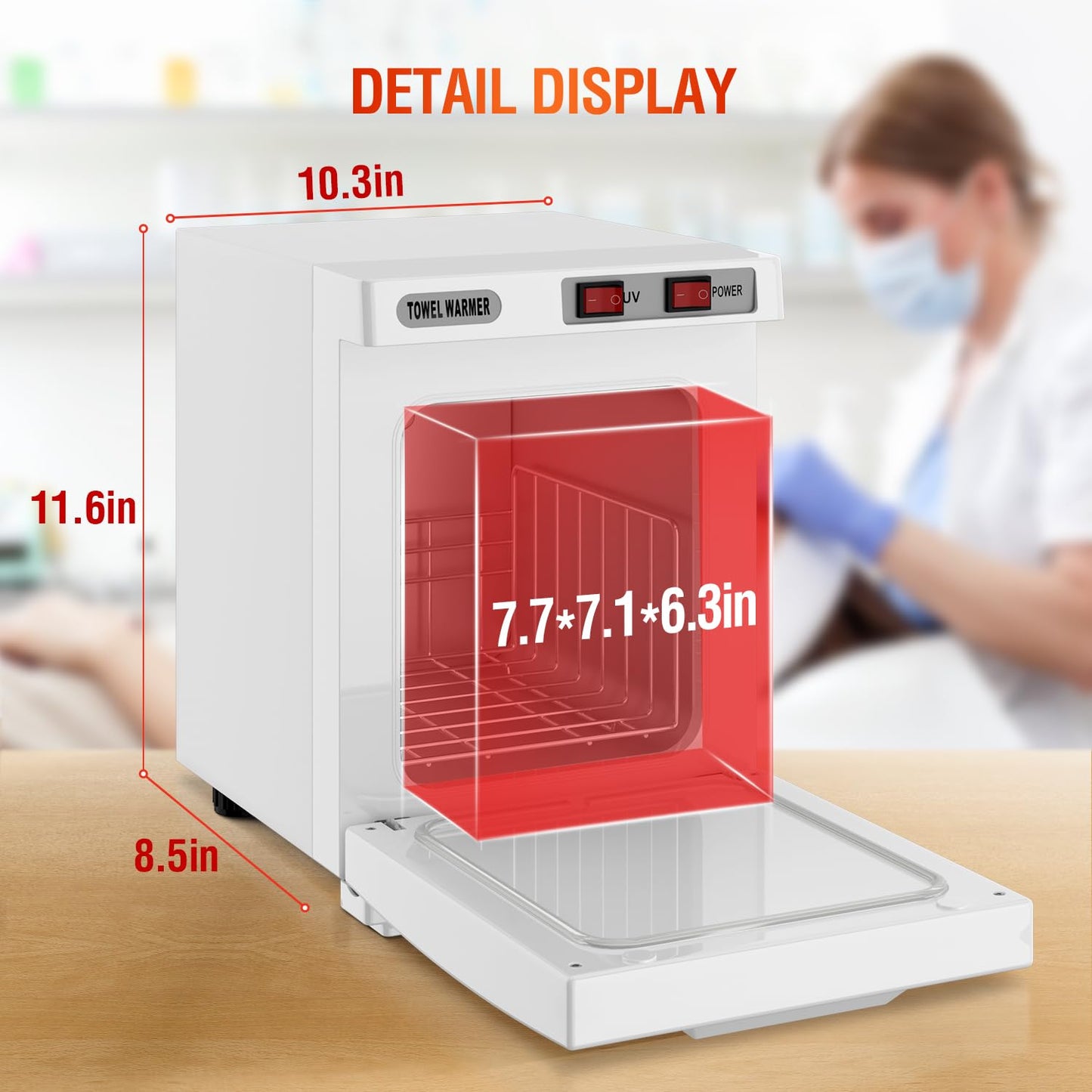 Towel Warmer Cabinet - 5L Hot Towel Heater for Spa & Salon Use | Ideal for Home & Beauty Treatments