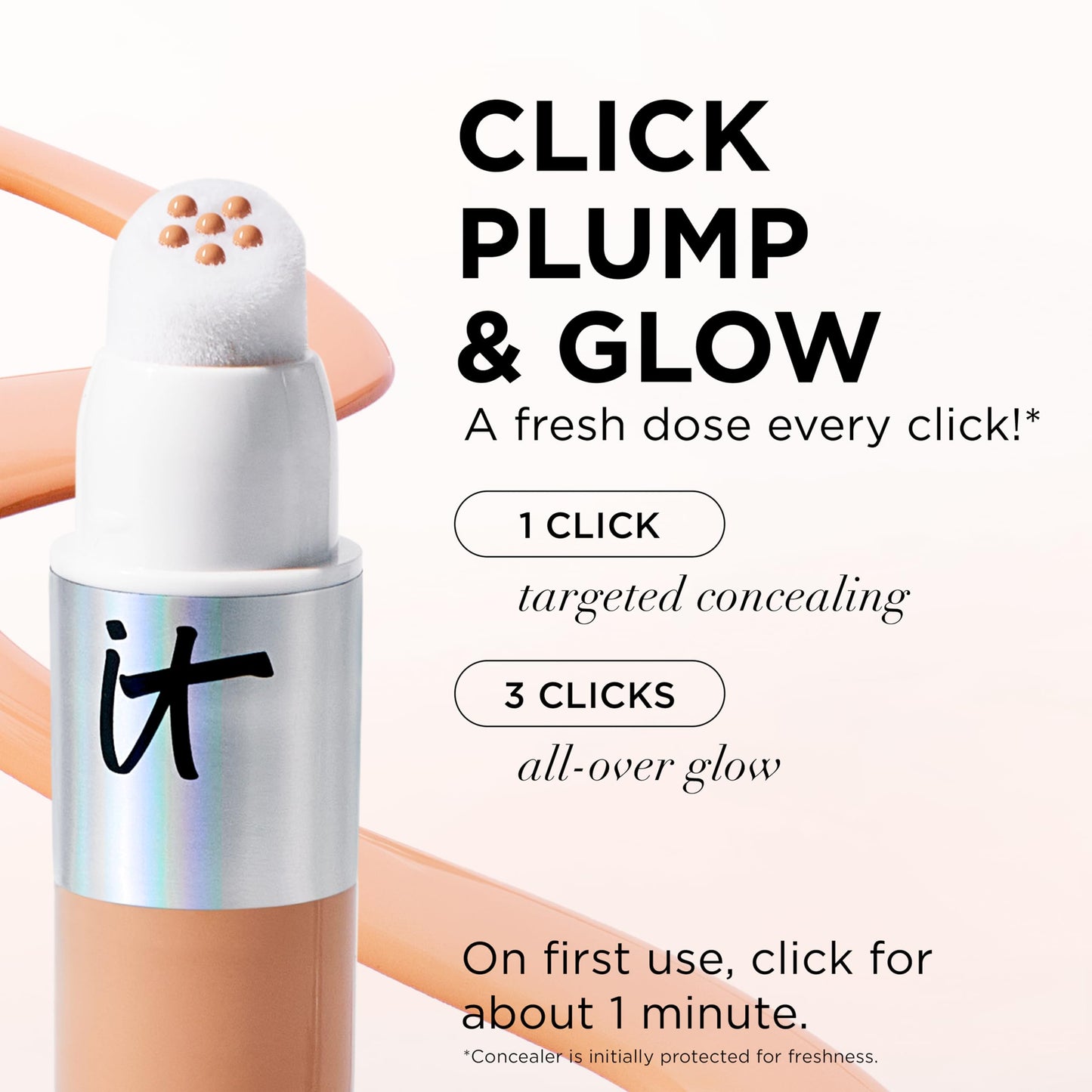 IT Cosmetics Do It All Radiant Concealer ­­– Makeup Concealer – Hydrate & Brighten – Creaseless Medium Coverage & Radiant Finish ­­– Niacinamide & Hyaluronic Acid - Fairest Neutral, 0.2 Fl Oz