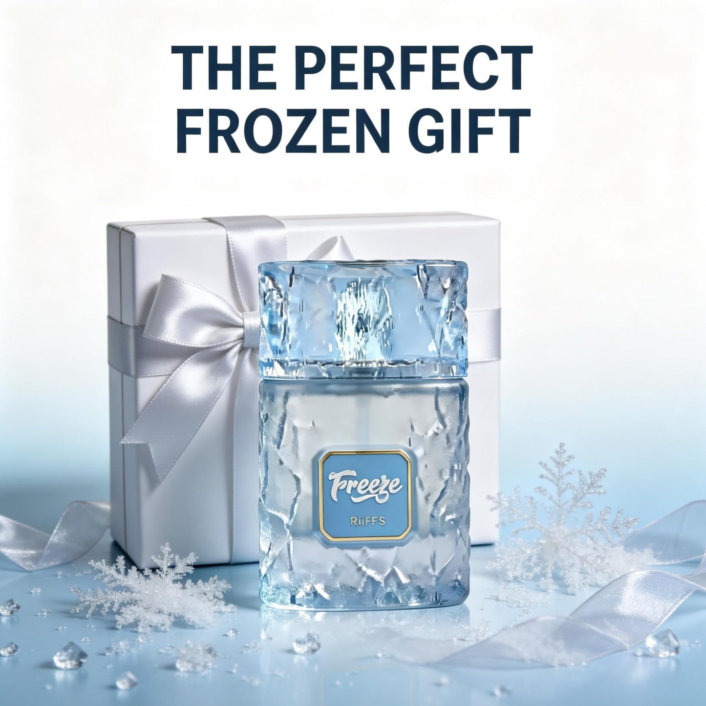 A CENTER Freeze Men's Cologne 100ml Fresh Icy Woody Eau de Parfum Bergamot Spearmint Cedar Scent Gift for Him