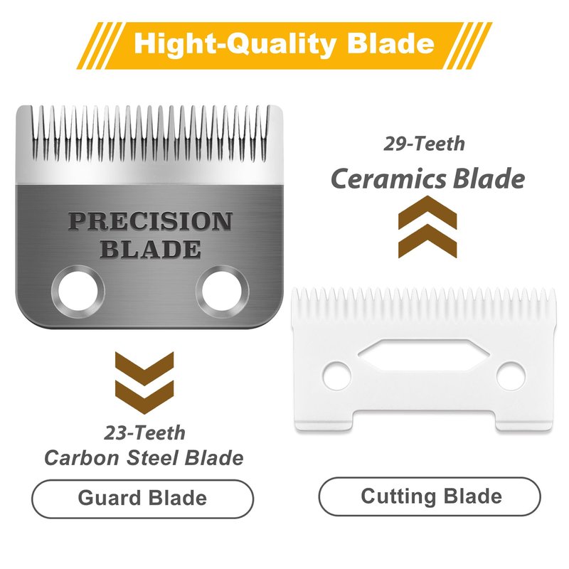 OwnLifeYF Precision Blade Fit for Wahl Clippers Blades, 2 Holes Adjustable Hair Trimmer Parts Replacement Blades, Pack of 1