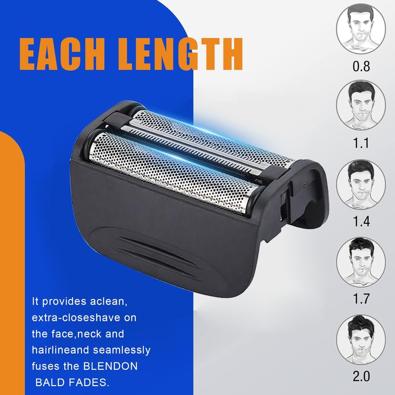 1PCS Shaver Replacement Foil Compatible with Remington PF7400, PF7500, and PF7600 Foil Shavers，Black