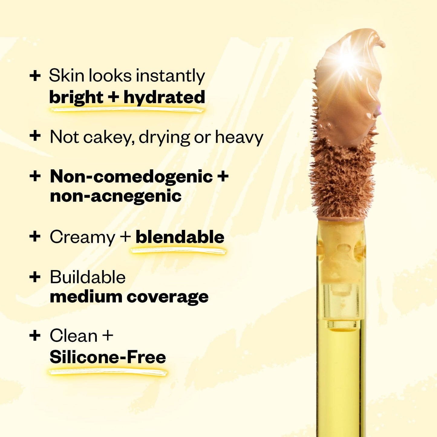 Kosas Mini Revealer Concealer - Medium Coverage Makeup, Conceals Dark Circles Under Eyes, Dark Spots and Blemishes (Tone 03)