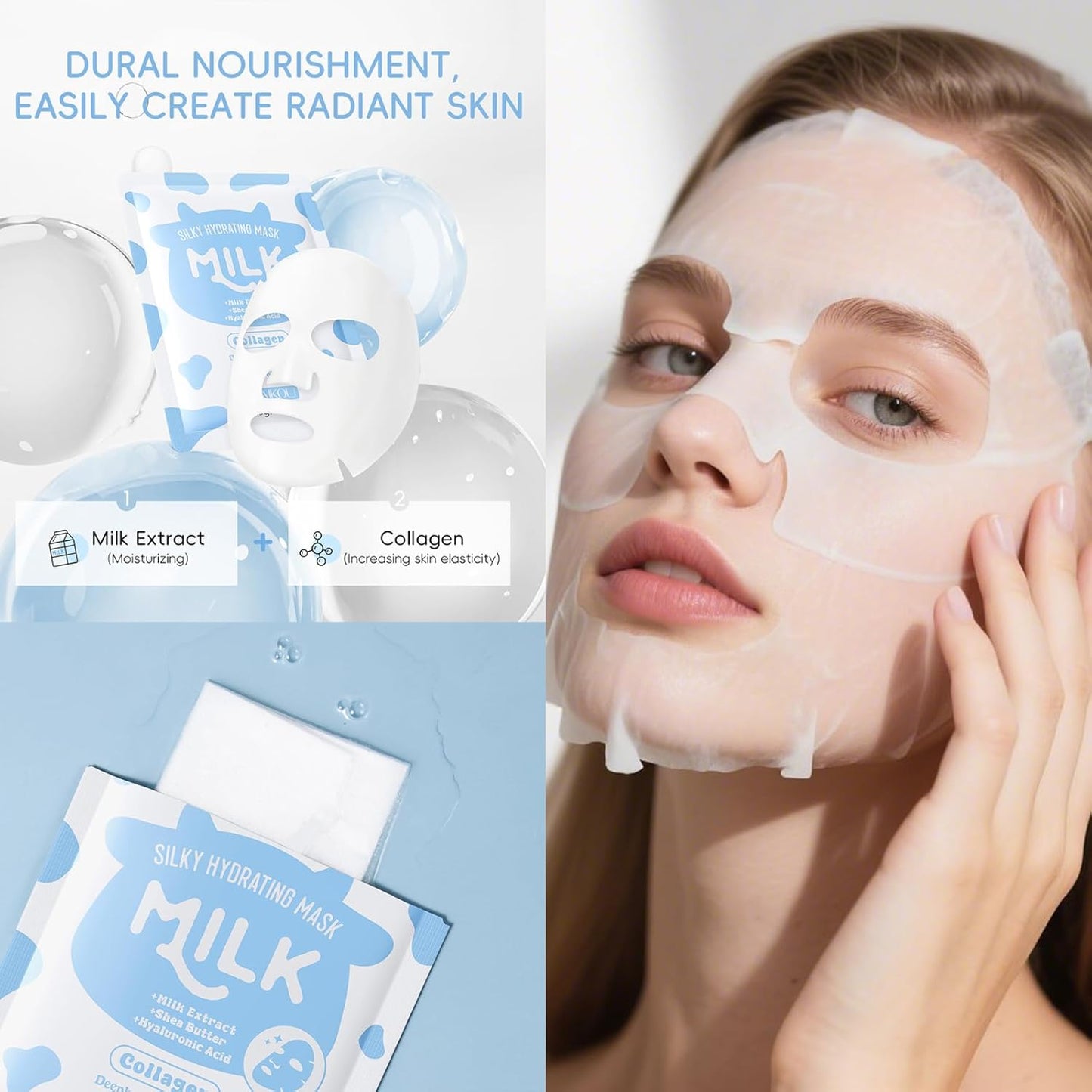 12PCS Moisturizing Milk Skincare Set for Kids & Teens | Ideal Birthday Gift for Girls Age 8-12
