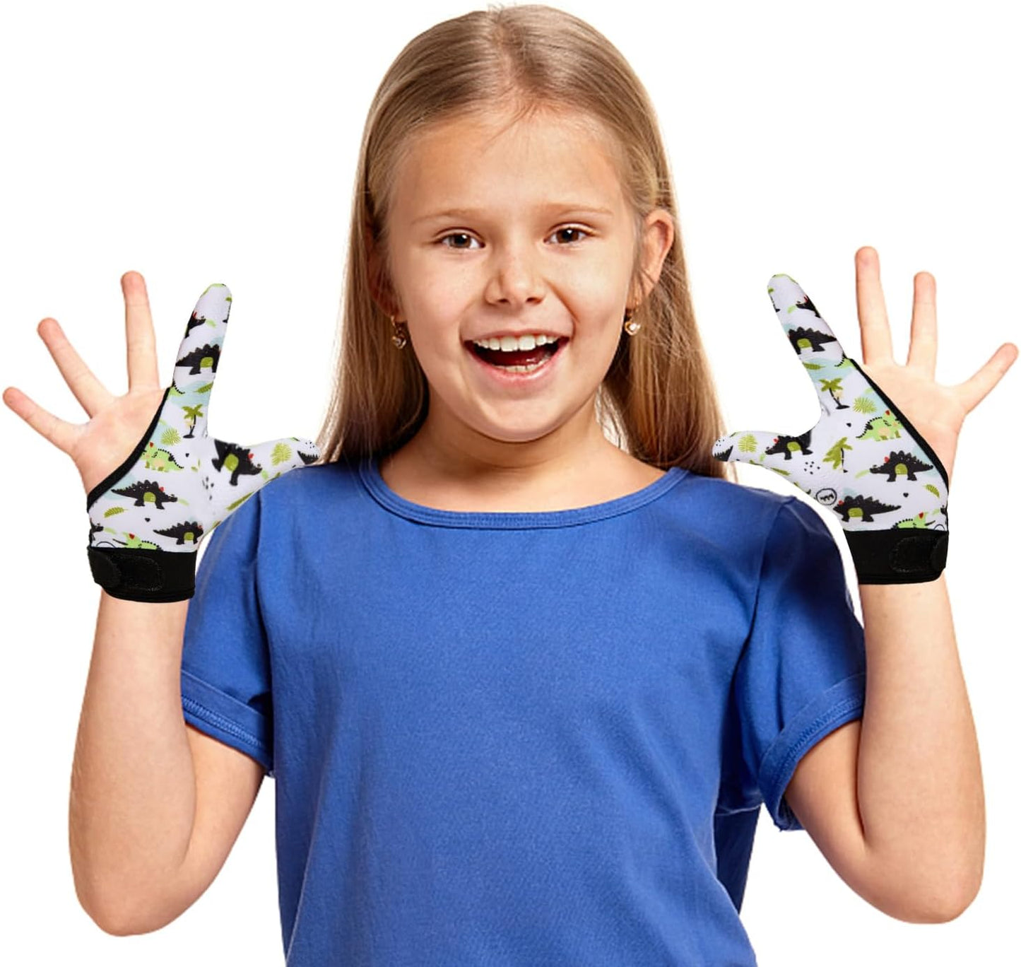 Thumb Sucking Guard Gloves for Kids | 4-Pack Anti-Thumb Sucking & Nail Biting Protection | Ages 5-12