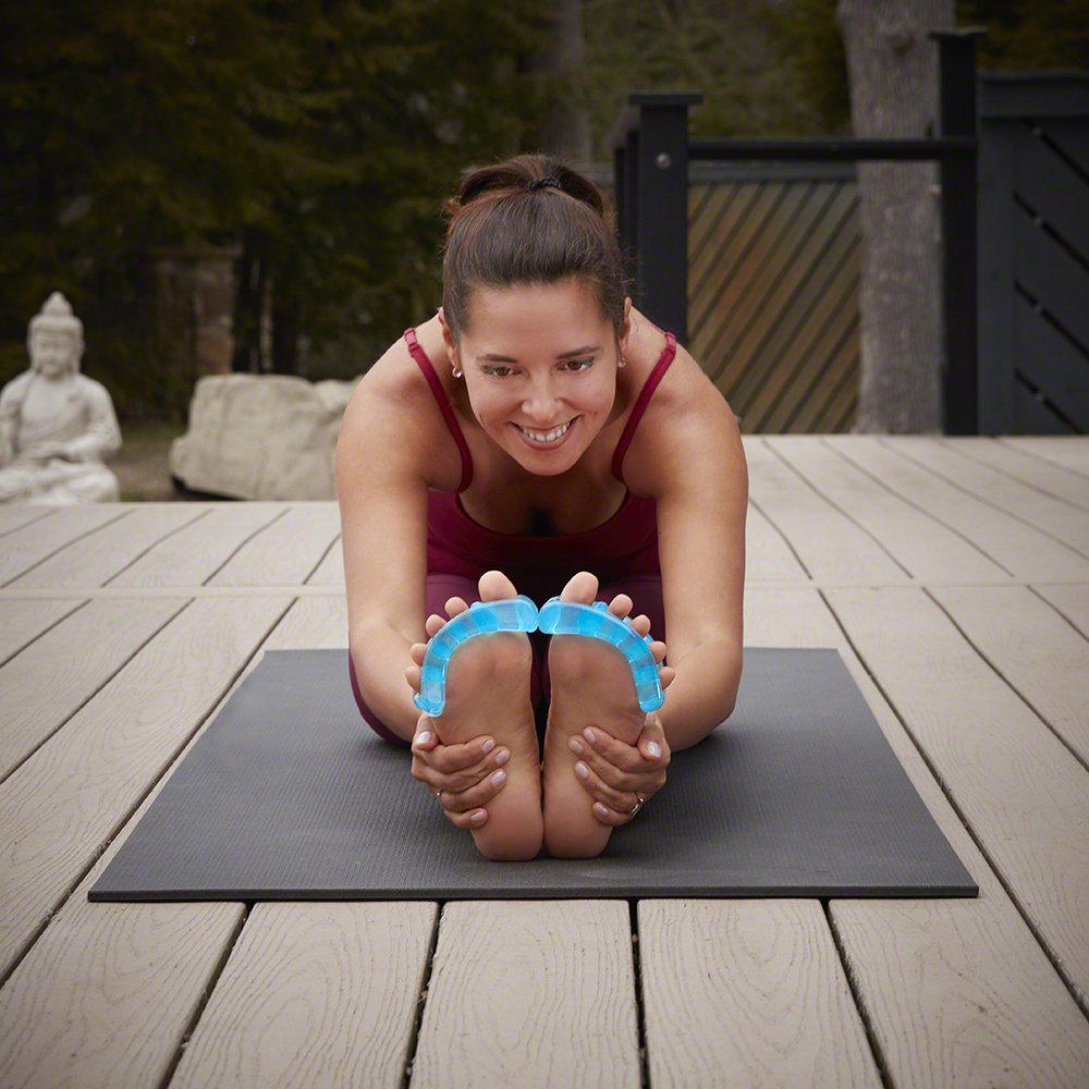 YogaToes® Classic Toe Separator - Sapphire Blue Toe Stretcher for Bunions & Foot Pain Relief | Small (Fits 7+)