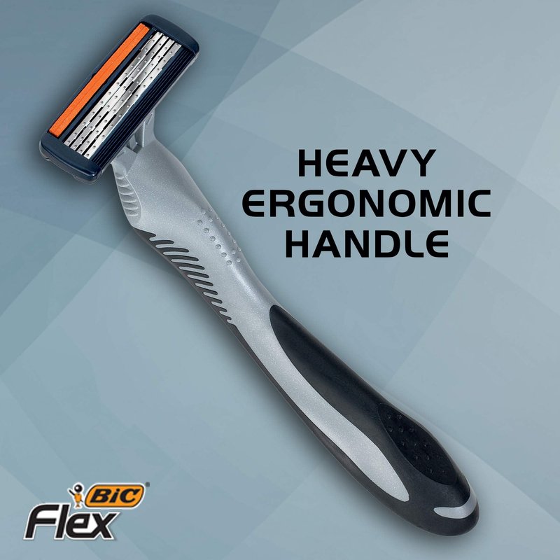 BIC Flex 4 Sensitive Men's 4-Blade Disposable Razor,3 Count
