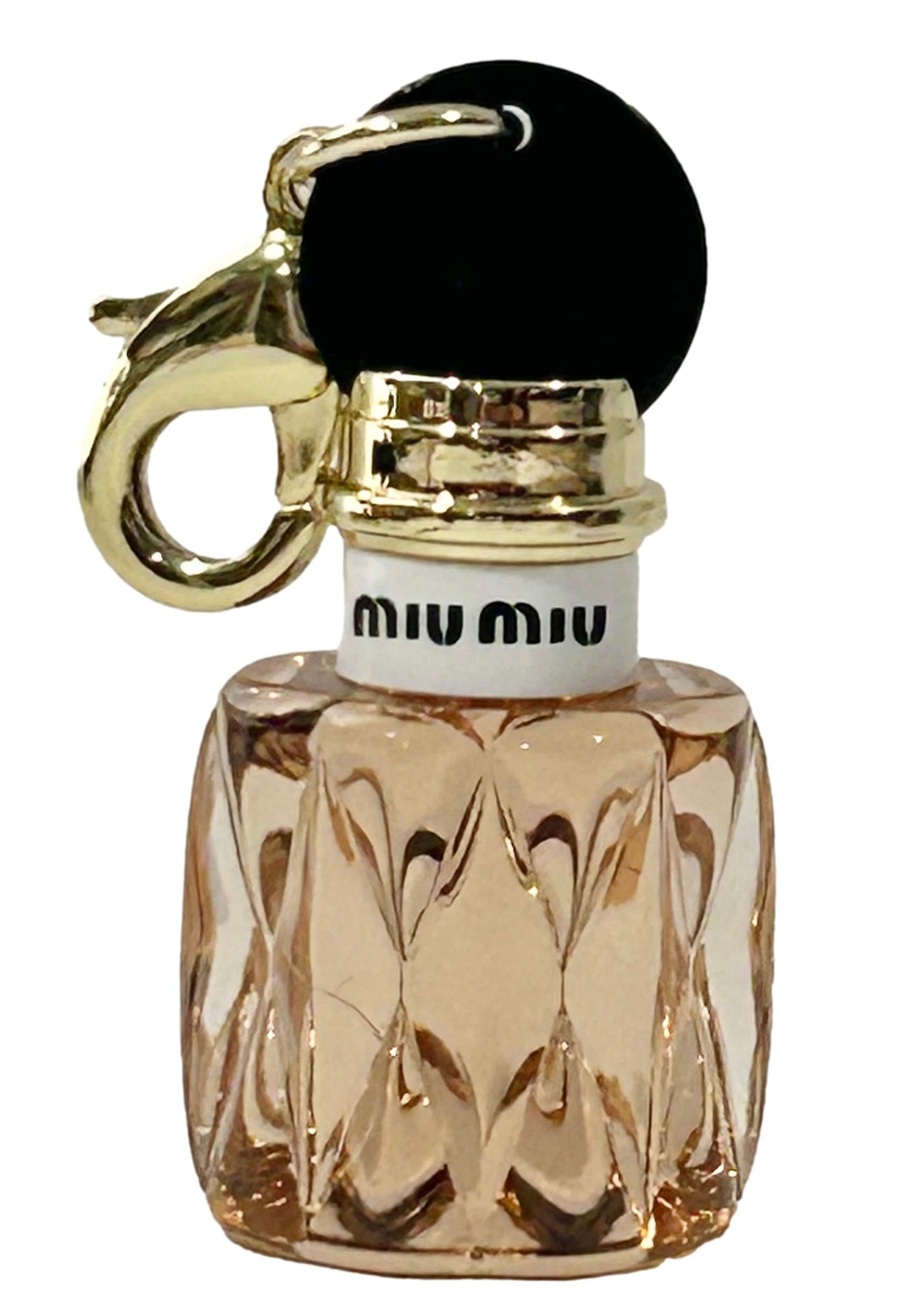Miu Miu Bottle Logo Small Charm - 1 Charm included. Perfect for keys chains bags necklaces (9459)