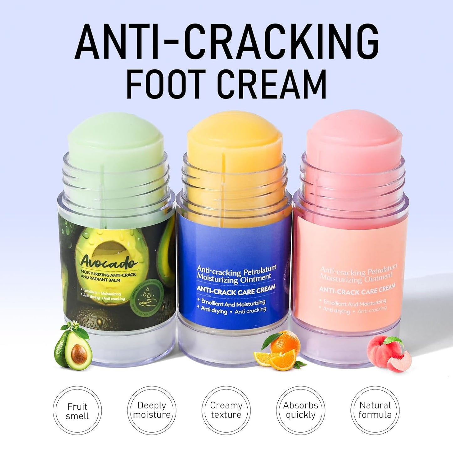 Crack Feet Prevention Stick - Moisturizing Foot & Hand Balm for Softening Dead Skin | Nourishing Anti-Cracking Cream