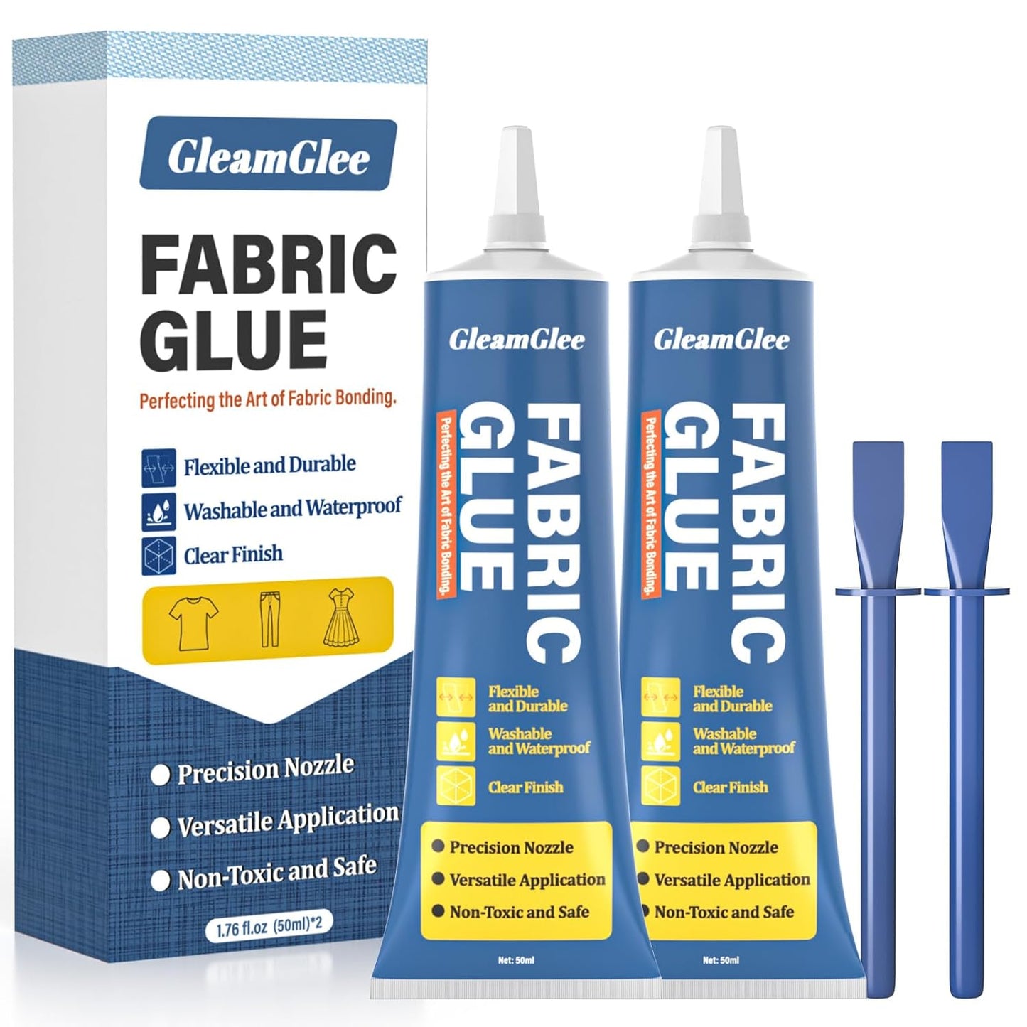 Permanent Fabric Glue - Extra Strong Washable Adhesive for Clothing Repairs, Crafts & Upholstery | 100ml (3.38 oz)