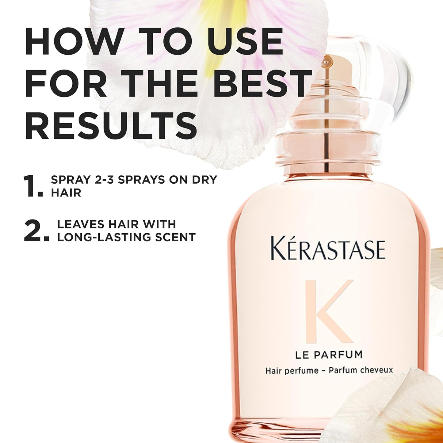 Kérastase Gloss Absolu Hair Perfume - Citrus & Floral Scent for Softer Hair | 1.7 oz