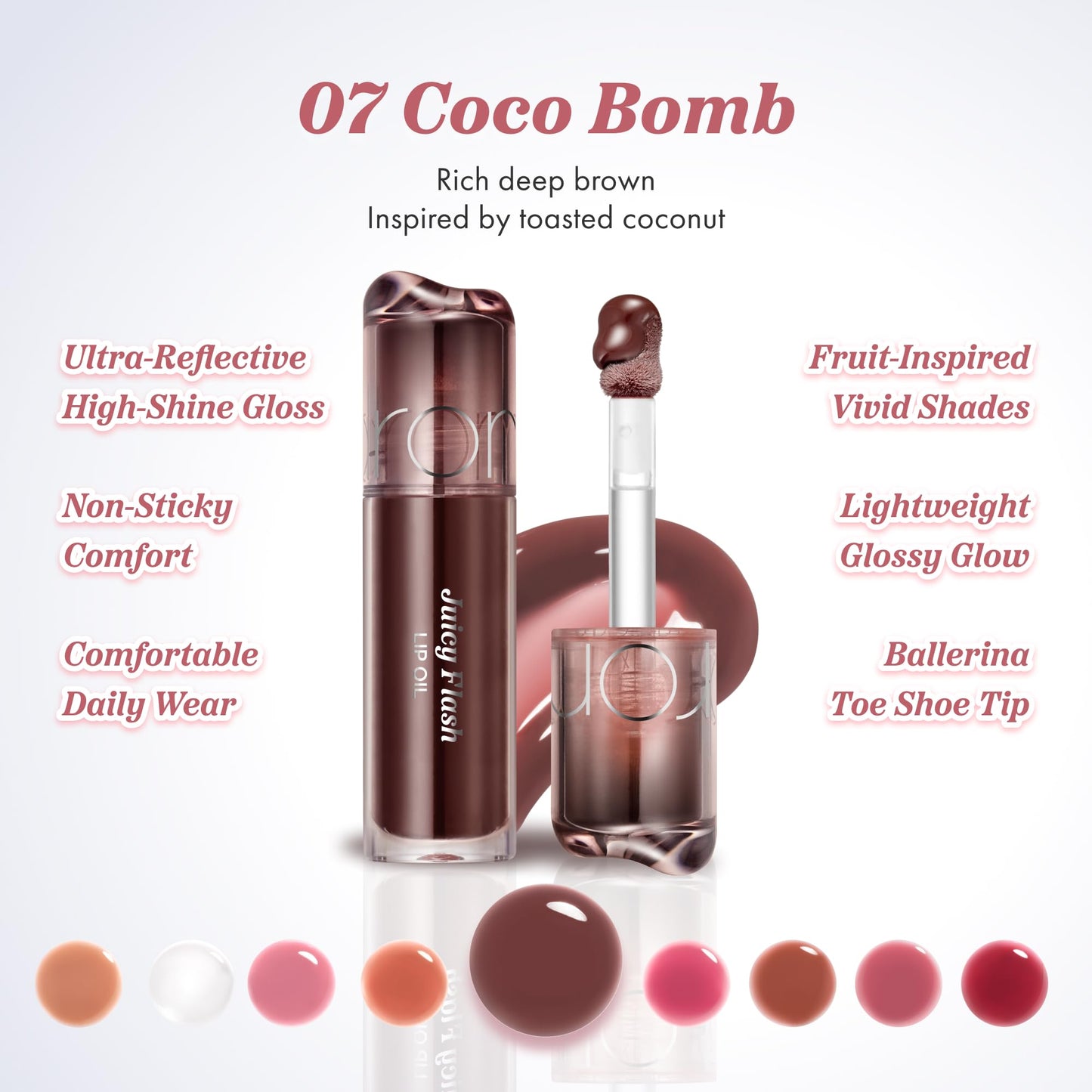 rom&nd JUICY FLASH LIP OIL 07 COCO BOMB