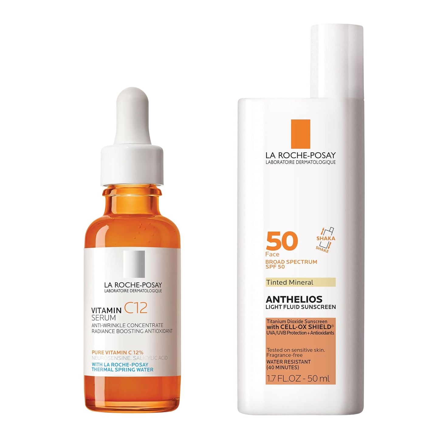 La Roche-Posay Vitamin C Serum - 12% Hydrating Face Serum with Hyaluronic & Salicylic Acid | Radiance Boost, 1 oz for Normal/Oily Skin