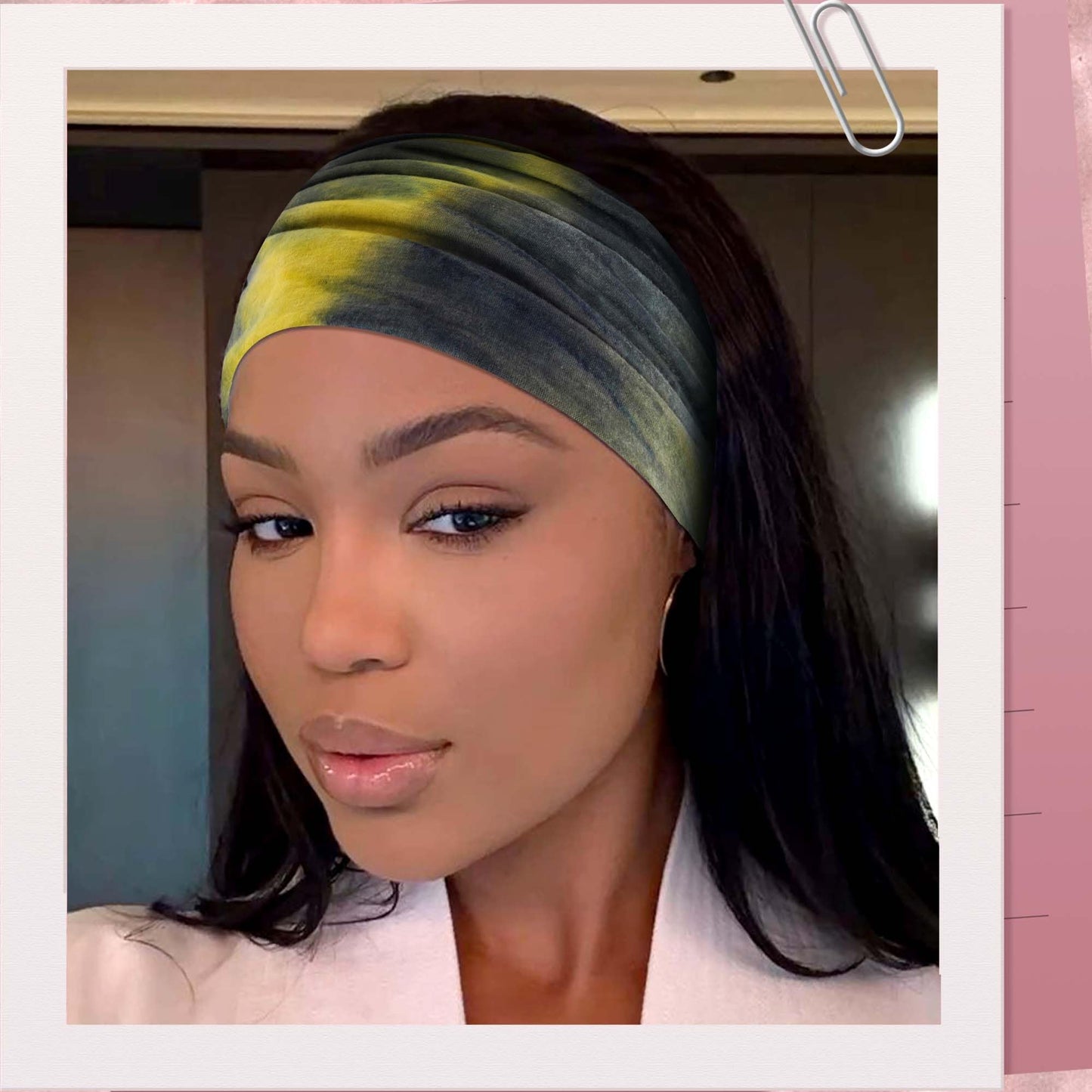 FARSYOD Headbands For Women Tie Dye Head Wraps Wide Turban Head Bands Boho Hair Band Knotted Bandana Headband Non Slip Hair Scarf Criss Cross Turban Fashion Hairband
