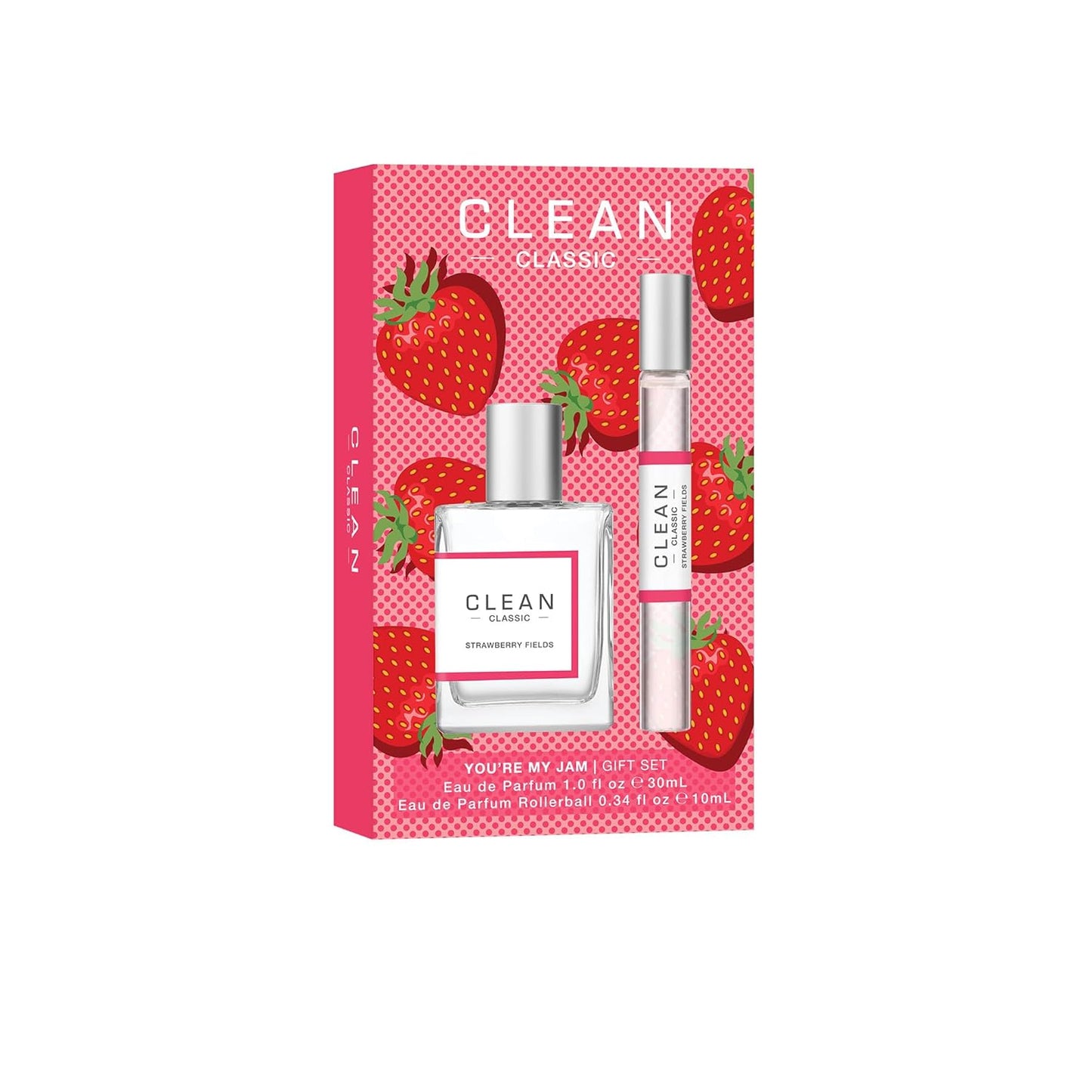 Fresh Laundry Perfume Duo - Full & Travel Size | Juicy Berry Notes & Warm Cotton Scent, Perfect Gift Set