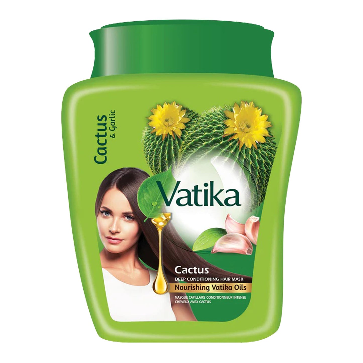 Vatika Naturals Styling Cream - For Curly, Dry & Color-Treated Hair, 210ml