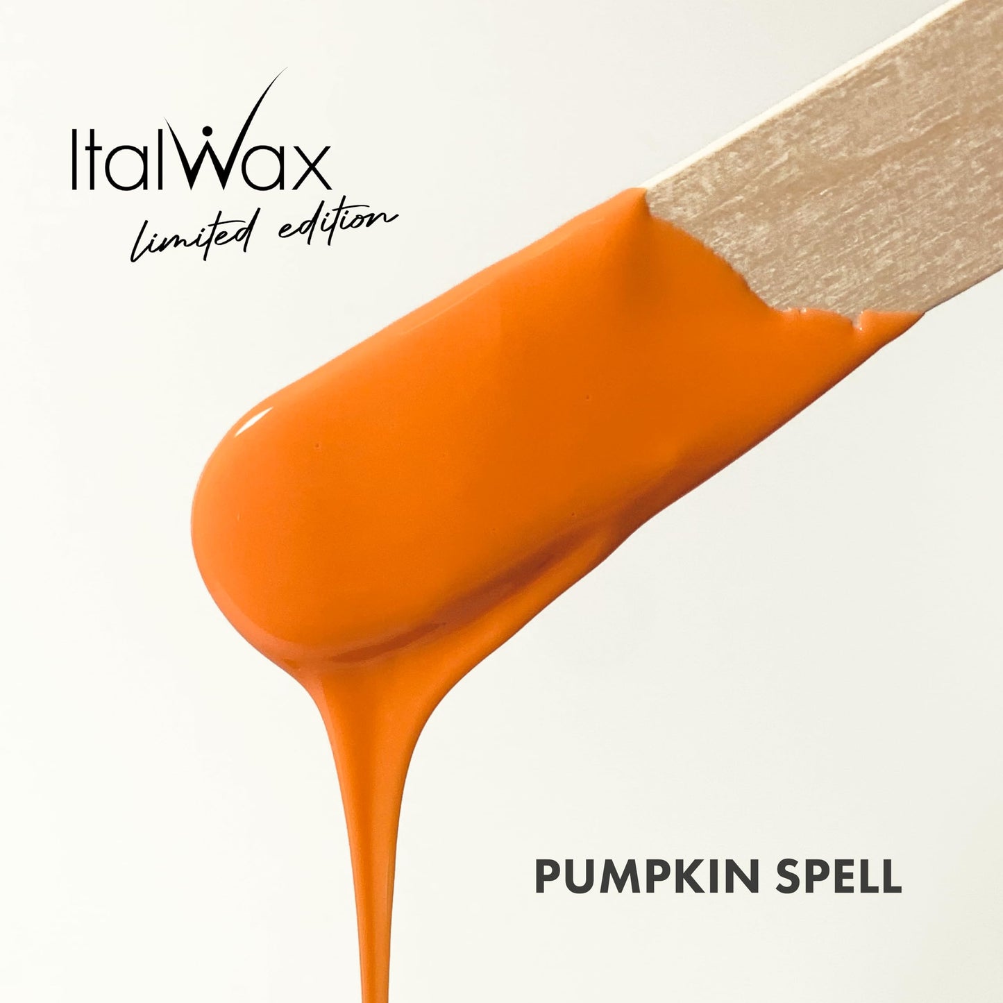 Italwax Pumpkin Spell - 0,45Kg / 1lb - Hard wax beads for hair removal - Cinnamon fragrance - Synthetic formulation ideal for sensitive skins - Recommended for Bikini Area and Armpits