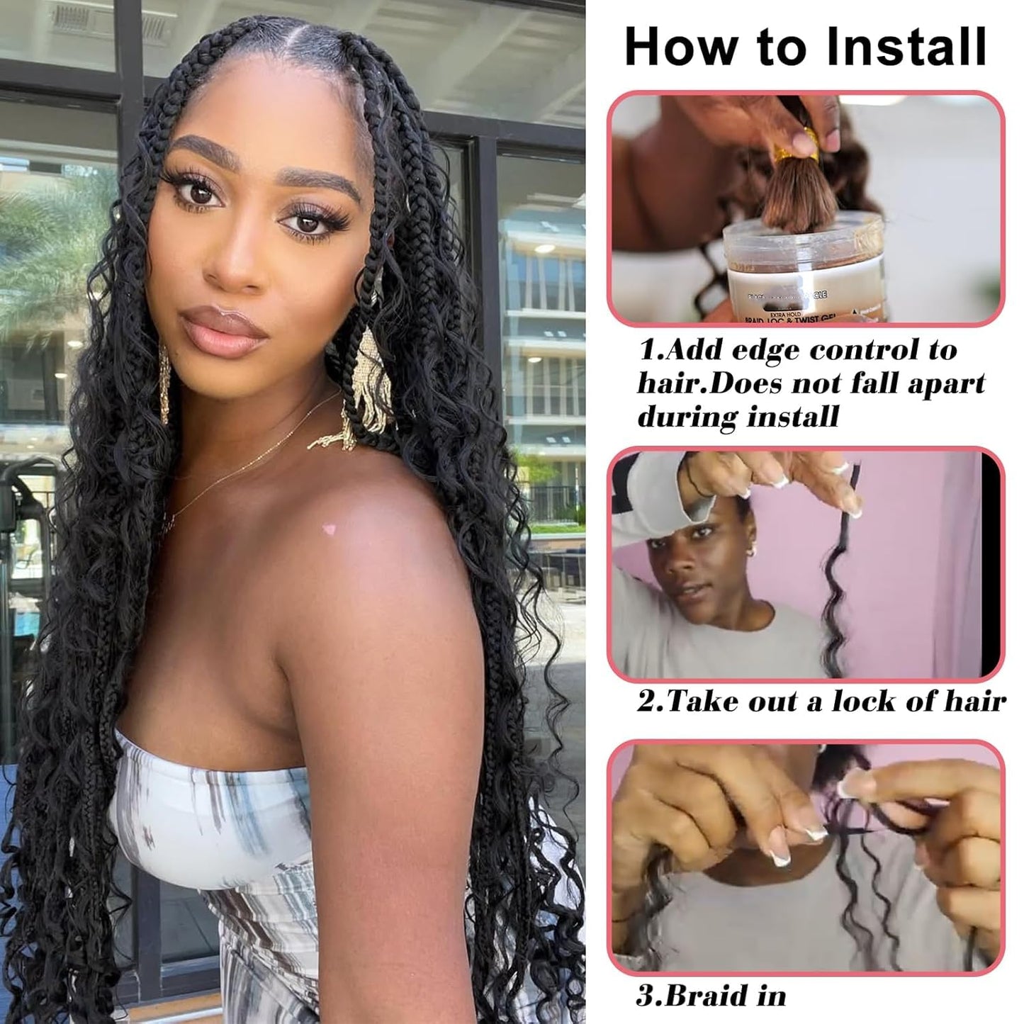 Brown Human Braiding Hair Deep Curly Reddish Brown Human Braiding Hair 14 14 Inch Deep Wave Bulk #33 Boho Braiding Hair Extensions 110g
