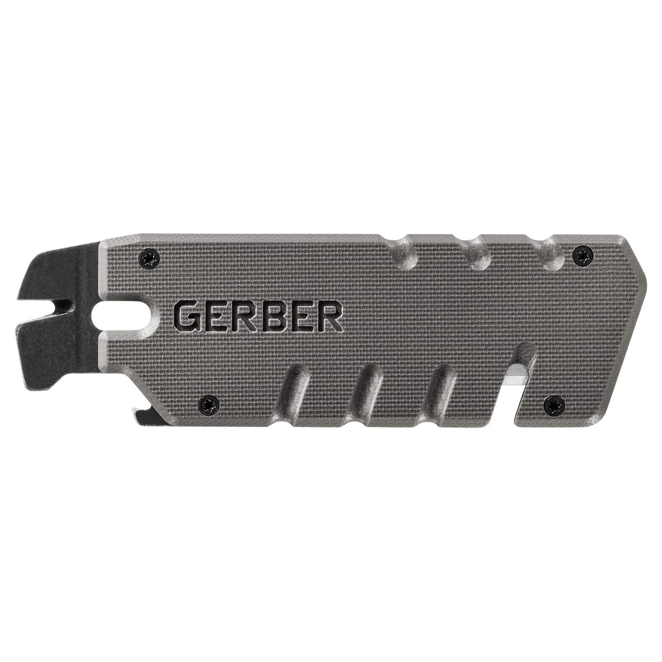 Gerber Gear Prybrid Multi Tool Utility Pocket Knife, Utility EDC Razor Knife with Retractable Box Cutter Blade and Pry Bar, Grey G10 no Clip