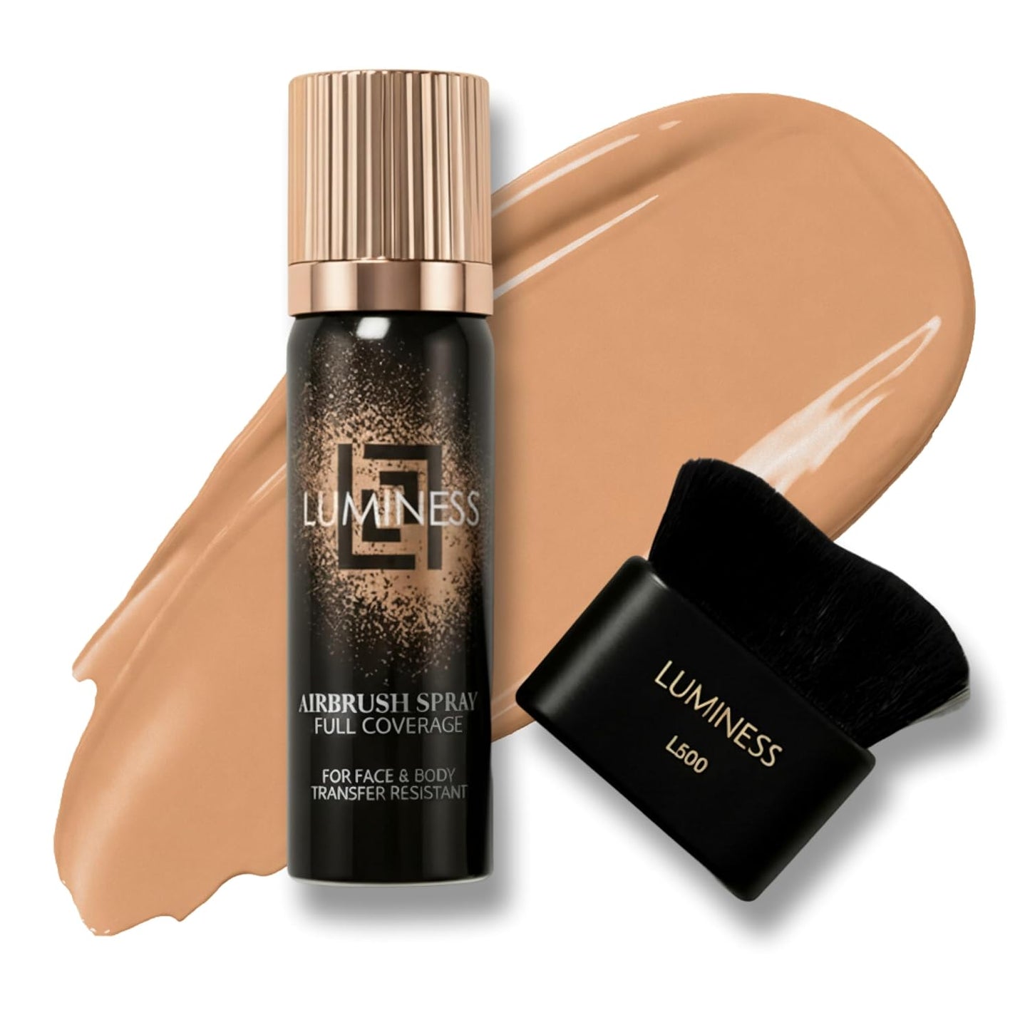 LUMINESS Airbrush Body Coverage Perfector - Waterproof Tattoo Cover Up Makeup | Full Coverage Foundation, 18-Hour Wear