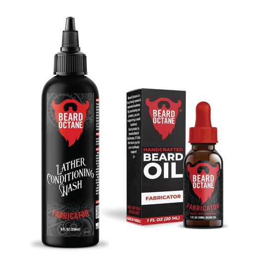 Fundamental Beard Kit - Beard Oil & Beard Wash Combo Fabricator - Oak, Sandalwood & Vanilla