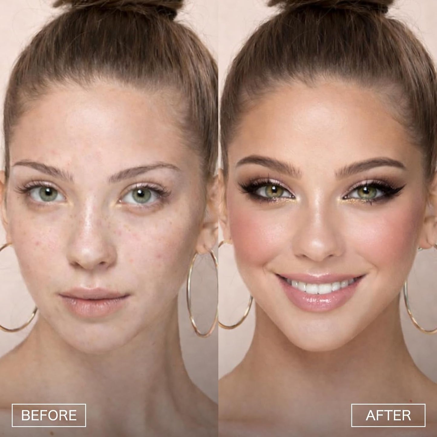 Baked Makeup Palette - All-in-One Eyeshadow, Blush & Bronzer | Neutral Pigmented Colors for Full Face Makeup